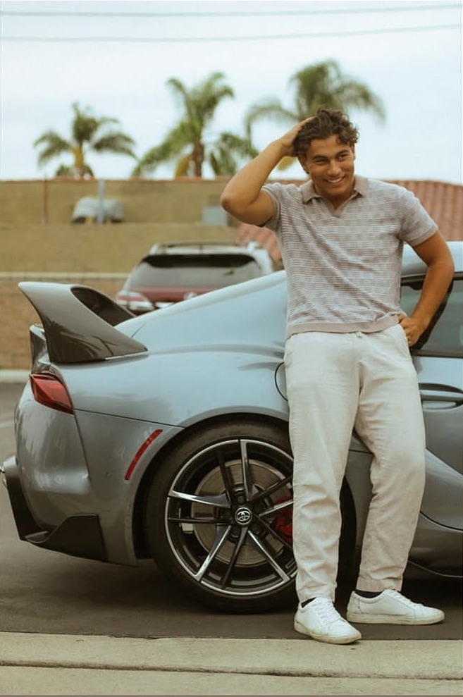 Ashton Salah with a Toyota Supra